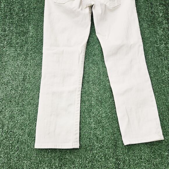 True Religion Women's Size 27 White Lizzy Denim Summer Cropped Jeans - Picture 6 of 16